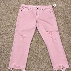 Boyfriend crop jeans